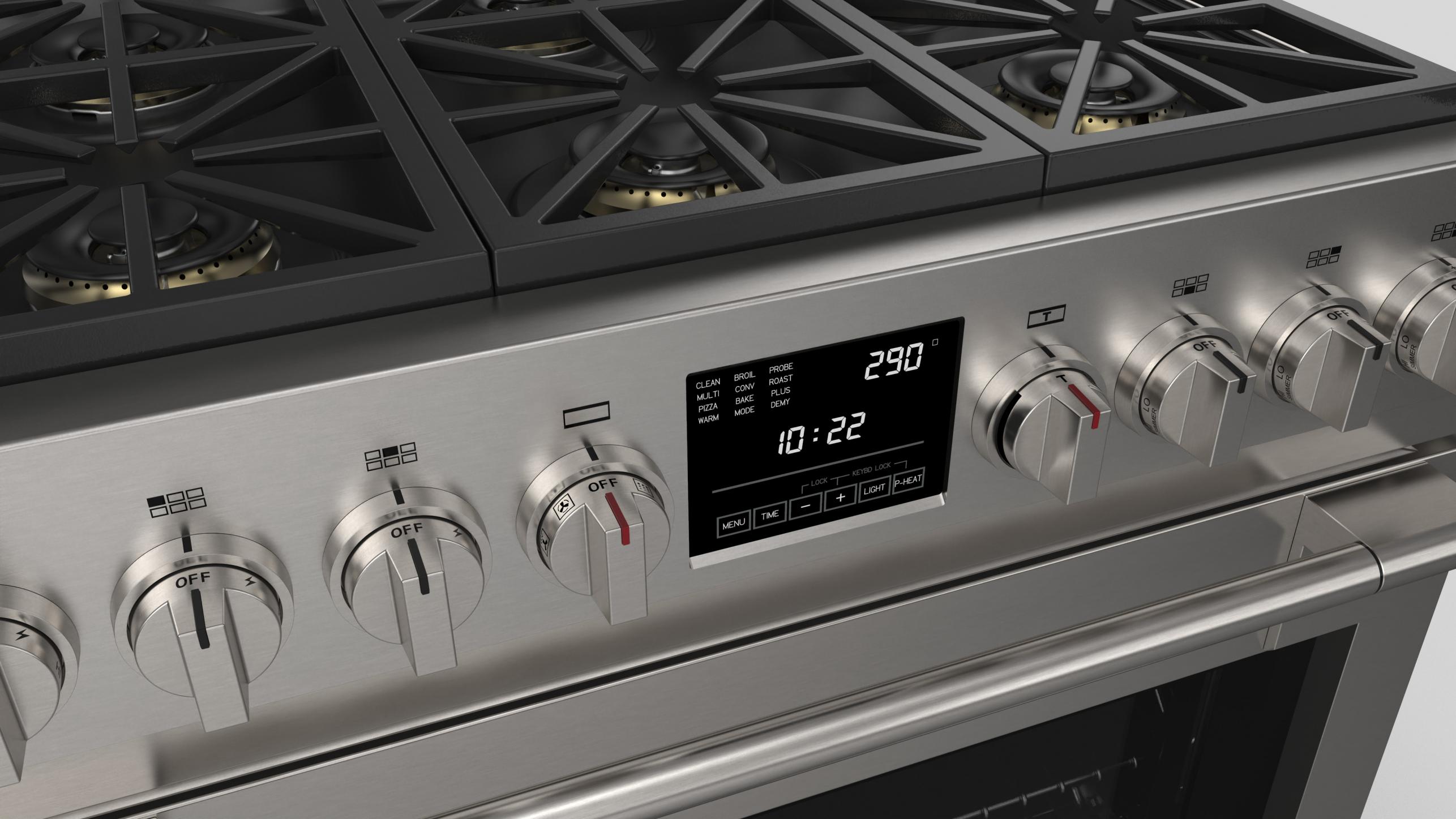 36" DUAL FUEL PRO RANGE Fulgor Milano